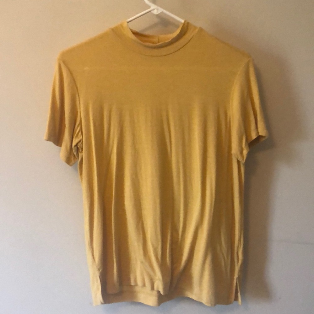 American Eagle mock neck tee